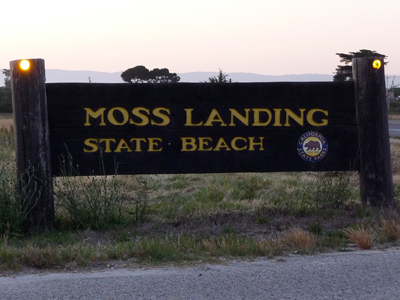 Moss Landing State Beach park sign