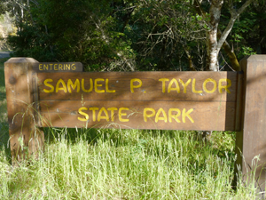 Samuel P. Taylor State Park sign